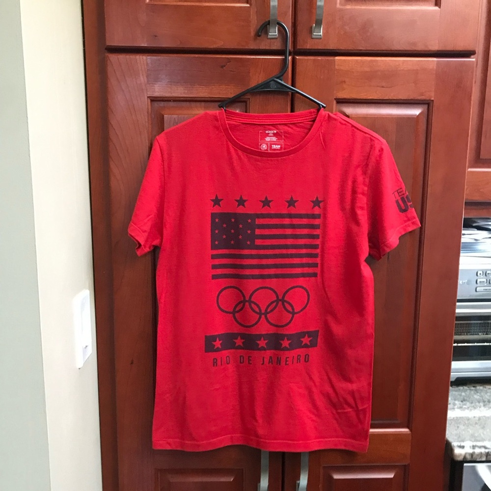 Men’s USA Olympic Team Apparel Red T-Shirt